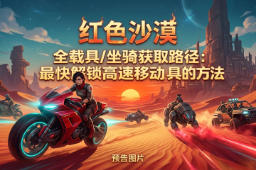 红色沙漠全载具/坐骑获取路径：最快解锁高速移动工具的方法